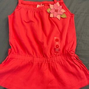 Brand New with Tags Gymboree Girl Pink Sleeveless Top with Floral Accent Size 4T